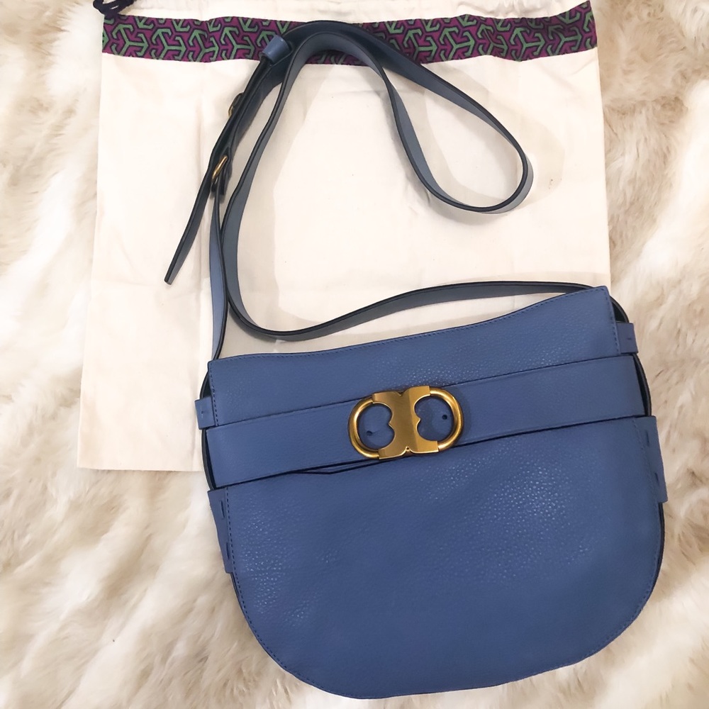 NEW Tory Burch Gemini Link Crossbody Wallis Blue